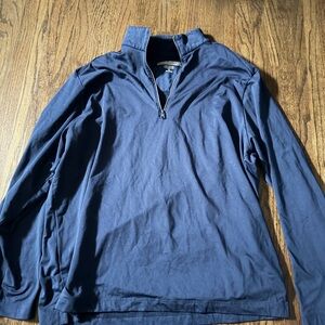 Men's Navy Quarter-Zip Shirt